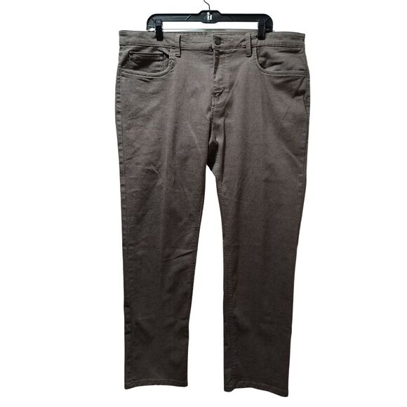 English Laundry Jeans Men’s 40x32 Brown Slim Fit Straight Stretch Denim Twill - Picture 1 of 5